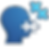 ABA Therapy Billing: Icon of a side-profile head with a missing puzzle piece being placed near the forehead, symbolizing cognitive behavioral support.
