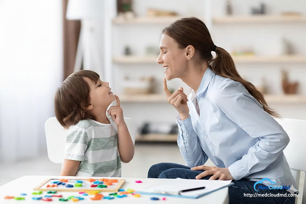 Child engaging in applied behavior analysis therapy session with professional therapist