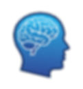 Behavioral Health: Icon of a side-profile head with a detailed brain visible inside, representing mental health services.