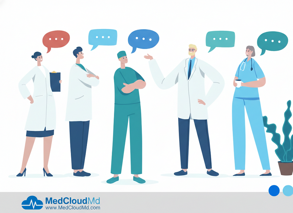 Illustration showing key benefits of outsourcing medical billing services