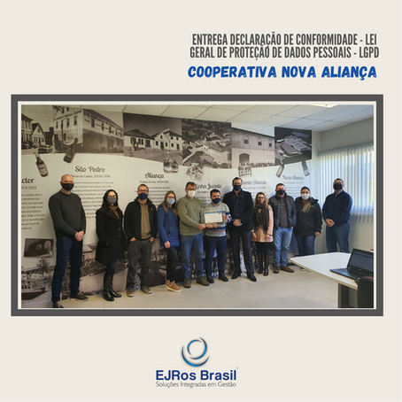 Cooperativa Agroindustrial Nova Aliança se adequa a Lei Geral de Proteção de Dados Pessoais - LGPD