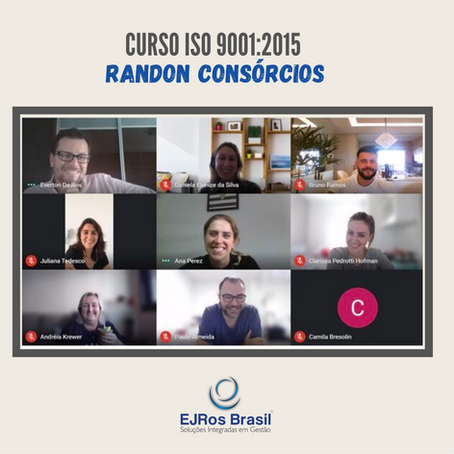 Curso de formação de Auditores Internos da Qualidade para Randon Consórcios conforme a NBR ISO 9001