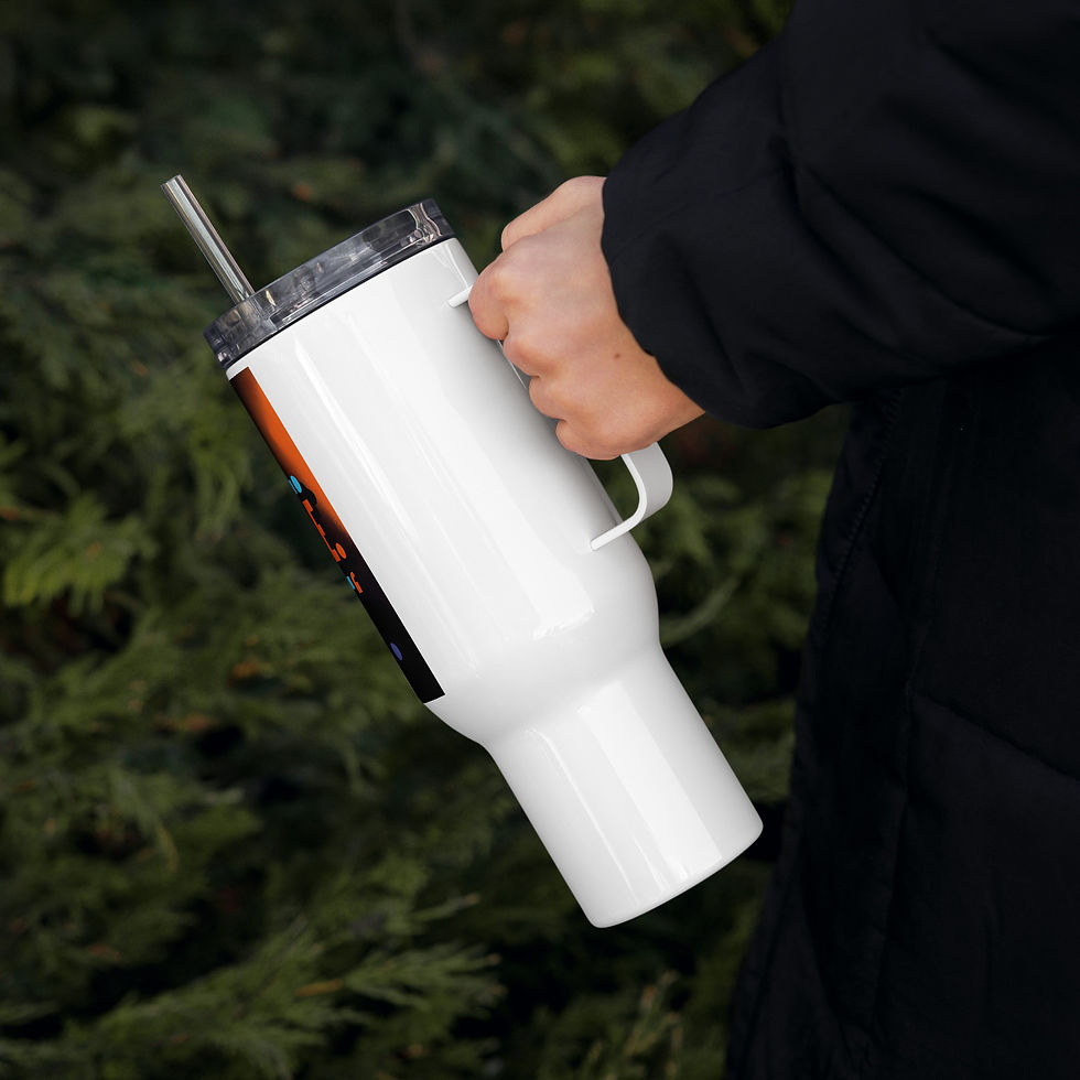 Thumbnail: Travel mug with a handle