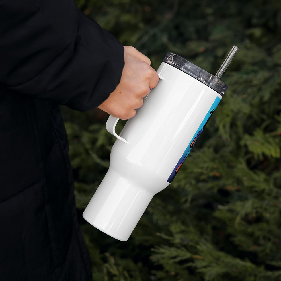 Thumbnail: Travel mug with a handle