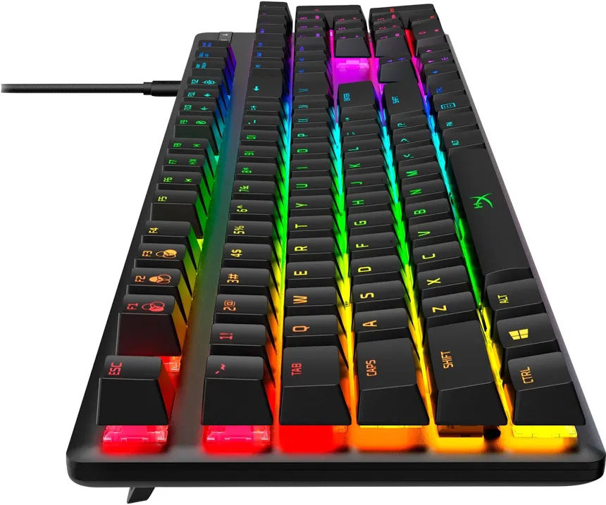 Thumbnail: HyperX Alloy Origins Full-size RGB Mechanical Gaming Keyboard Red Switch USB-C  