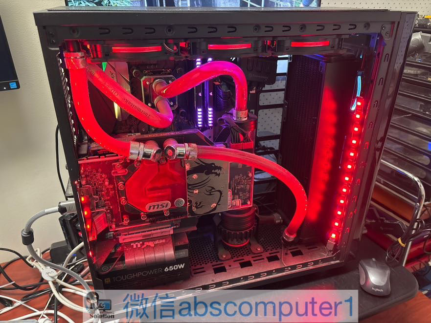 Thumbnail: Custom Soft Tube Water Cooling Gaming PC i7-8700K 16GB 500GB SSD GTX 1080 Ti EK 