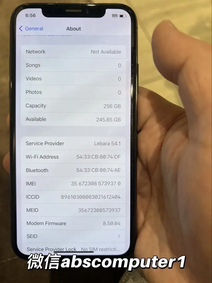 Thumbnail: Apple iPhone X – 256GB – Black (Unlocked)  ✅ iOS 16.7.1  ✅ 256GB Storage  ✅ Batt