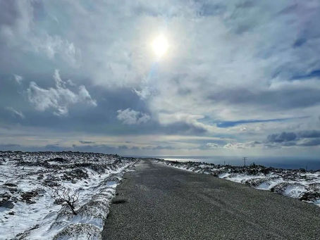 Snow on Kythera island