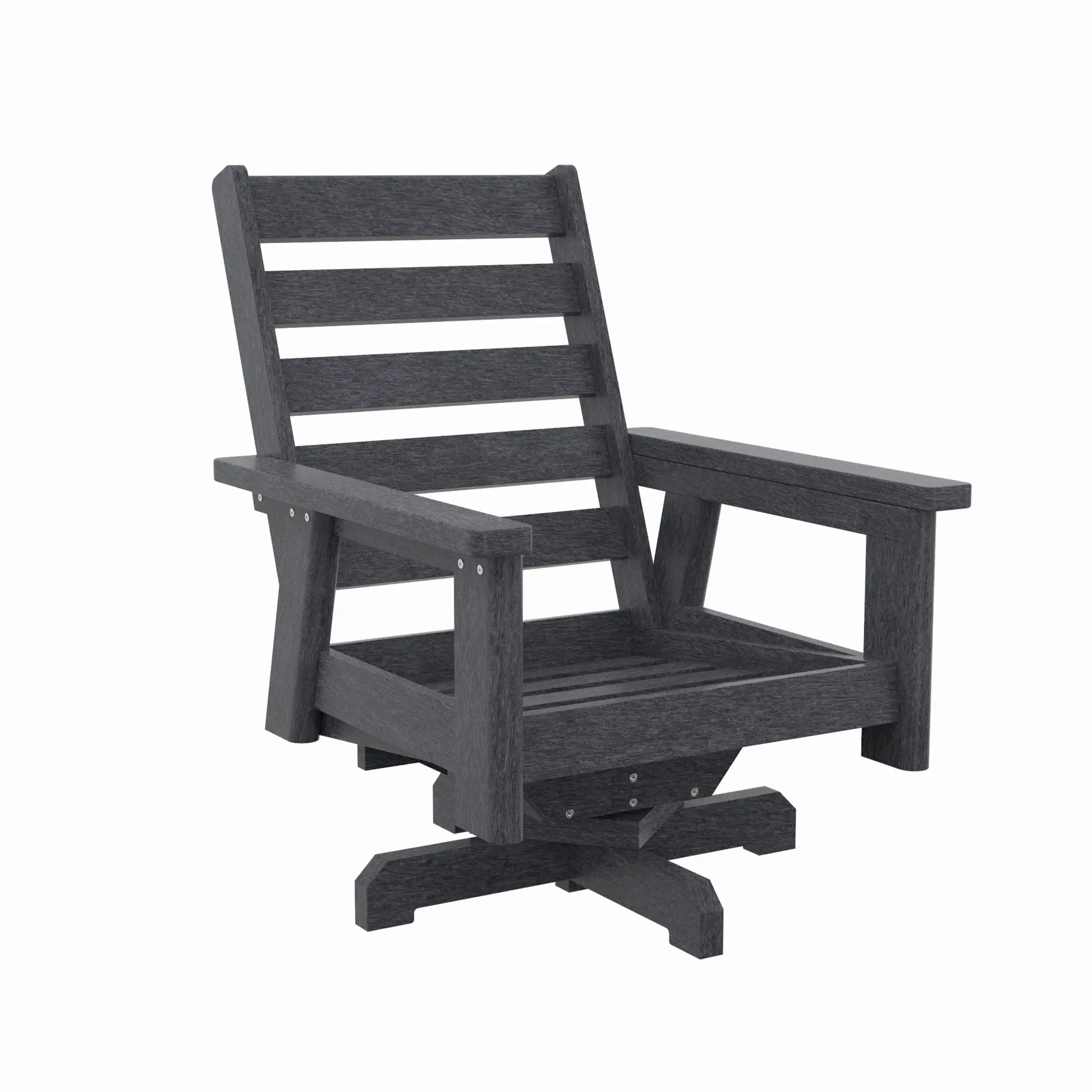 Charleston High Back Swivel Arm Chair