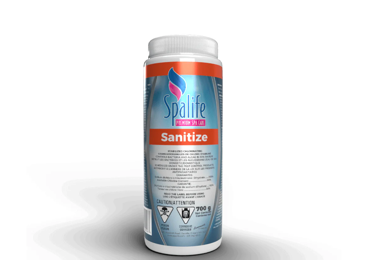 Spa Life Sanitize 700g - Stabilized Chlorinating Granules