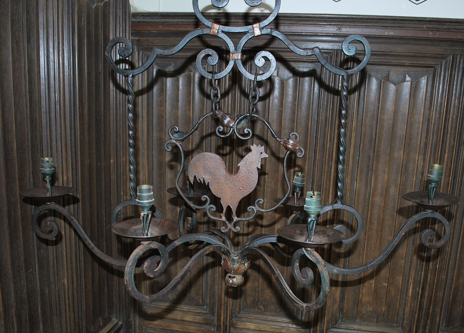 French Iron chandelier