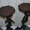 Thumbnail: Pair of Carved Wood Venetian Candle Stands/ Torcheres