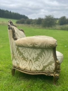 Thumbnail: Antique French Giltwood three-piece Suite
