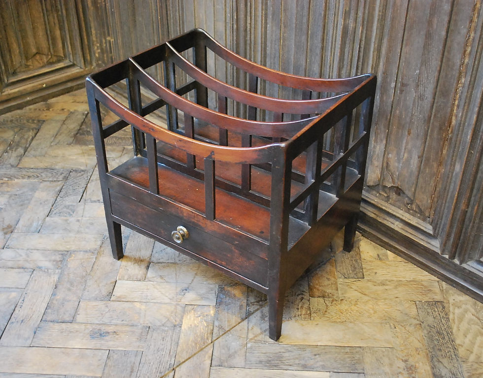 Thumbnail: Georgian Mahogany Canterbury / Magazine Rack