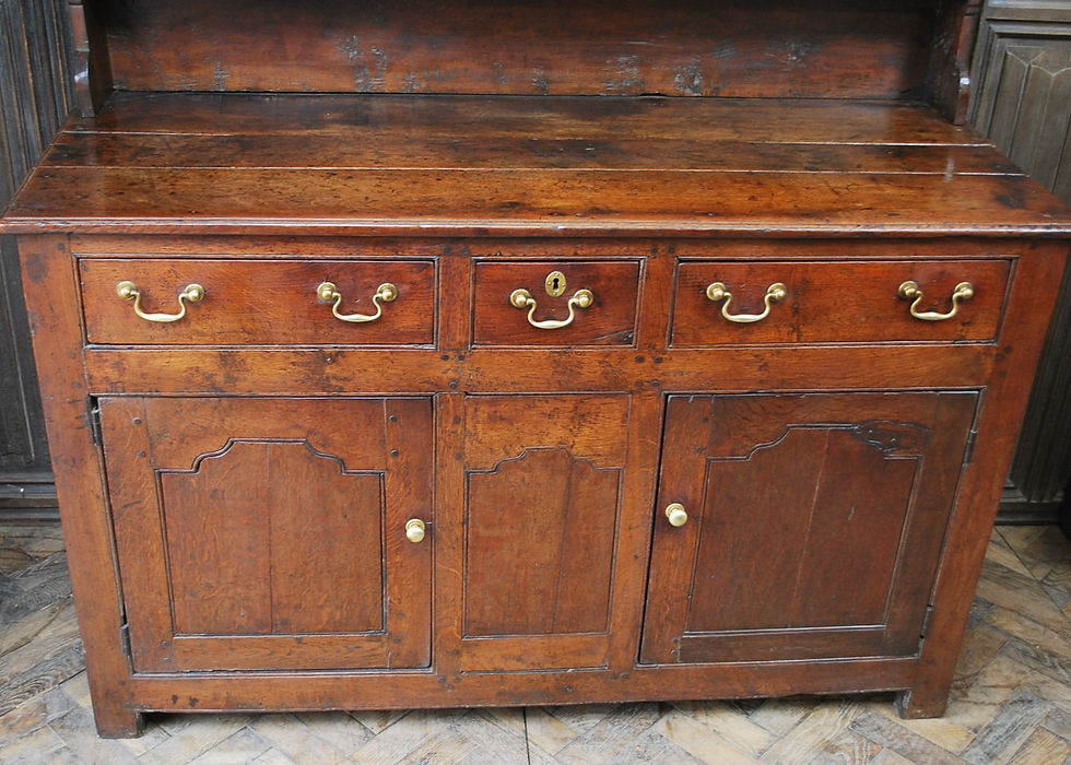 Thumbnail: Georgian oak canopy dresser