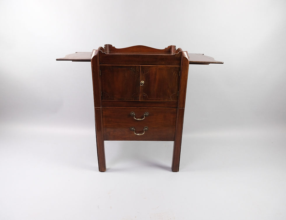 Thumbnail: Rare Georgian tray-top commode