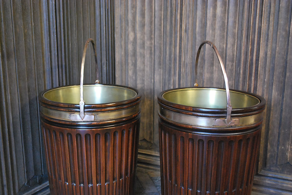 Thumbnail: Pair of Irish style peat buckets