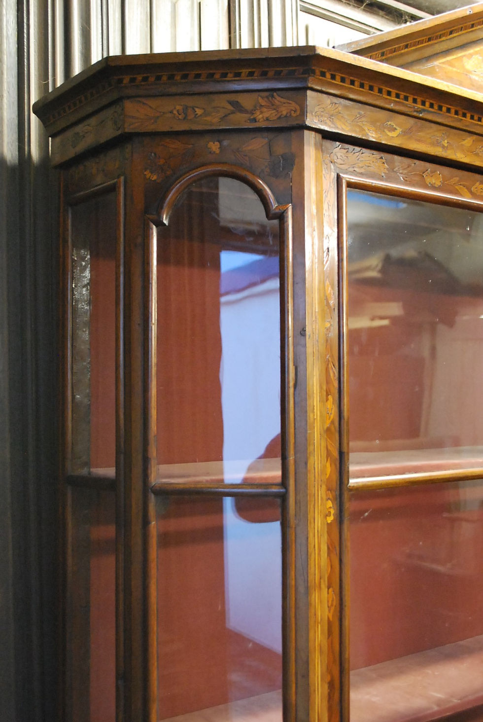 Thumbnail: Dutch Marquetry Display Cabinet