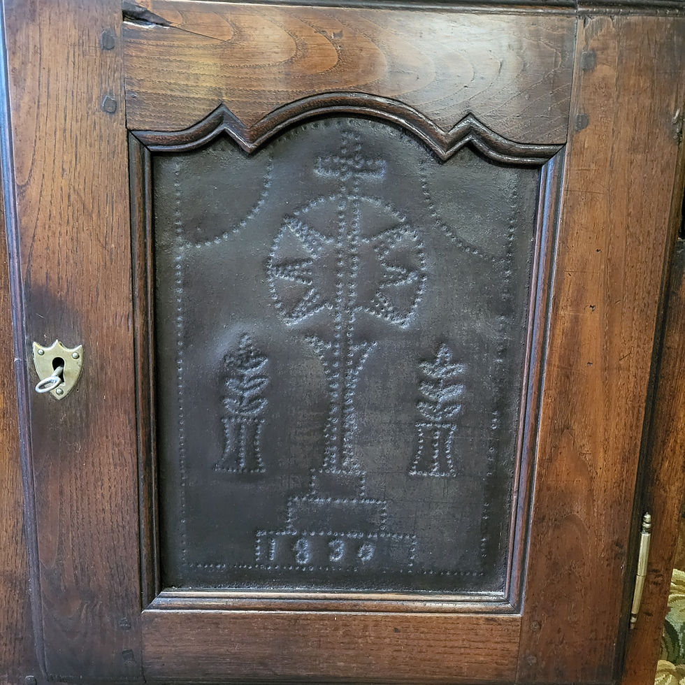 Thumbnail: Antique French Chestnut Food Cupboard