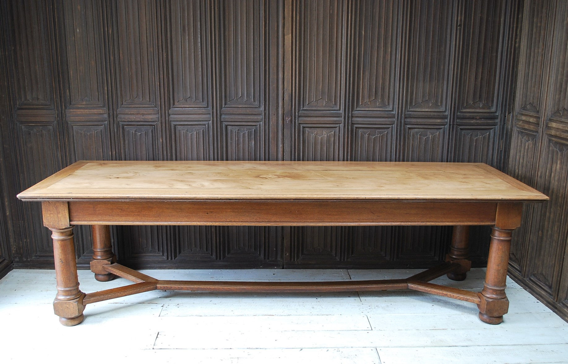 Large Antique English Oak Farmhouse Table