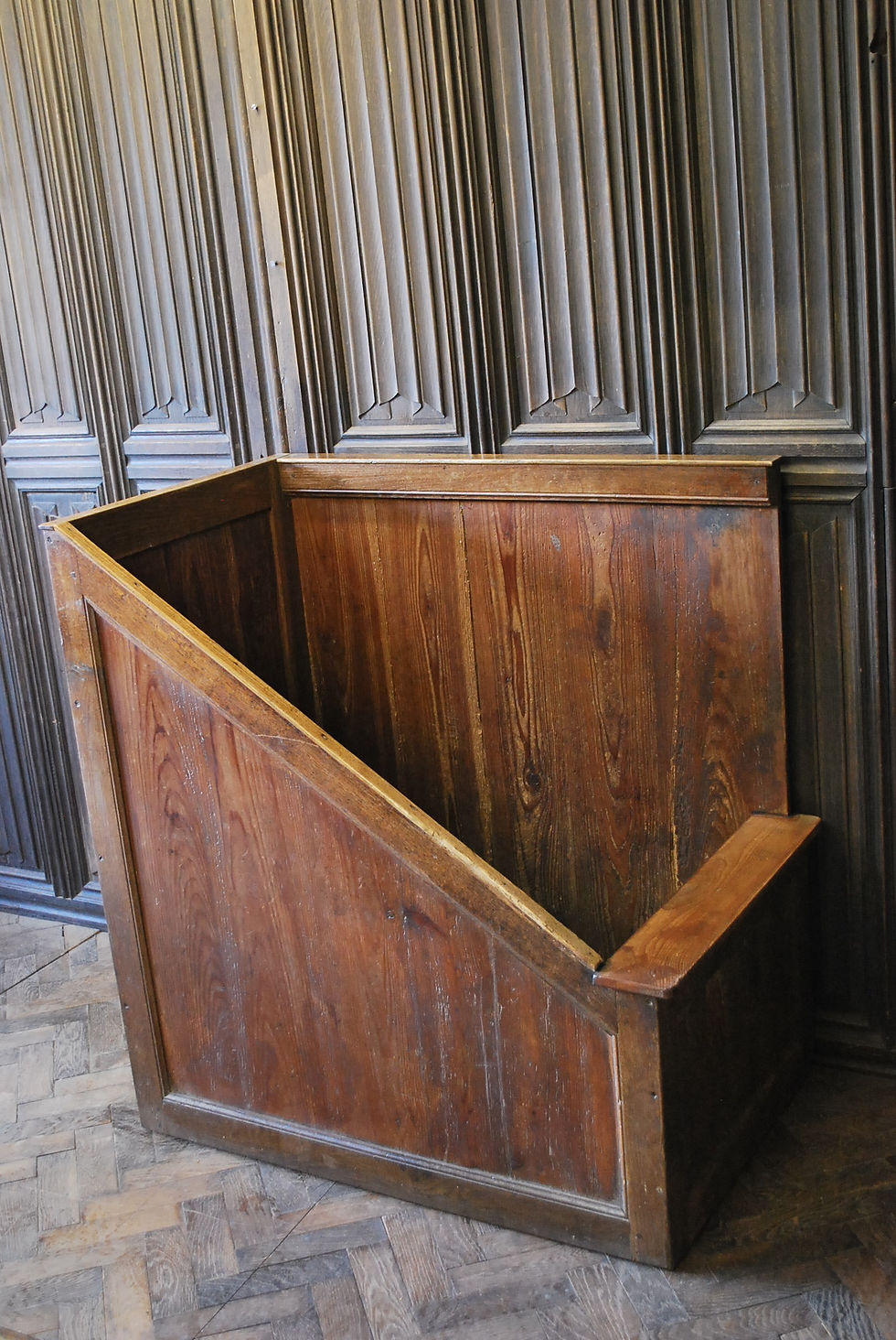 Thumbnail: Antique large French Log Bin