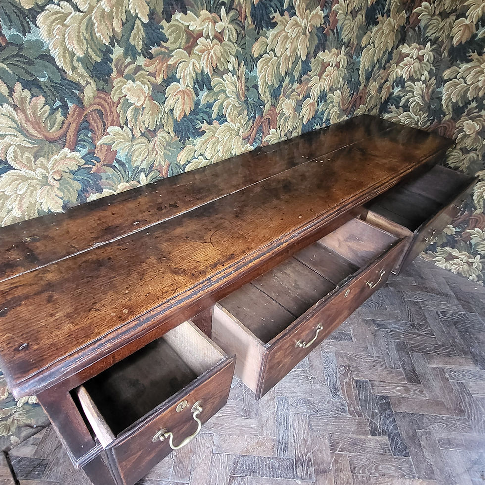 Thumbnail: Rare Georgian Elm Dresser Base