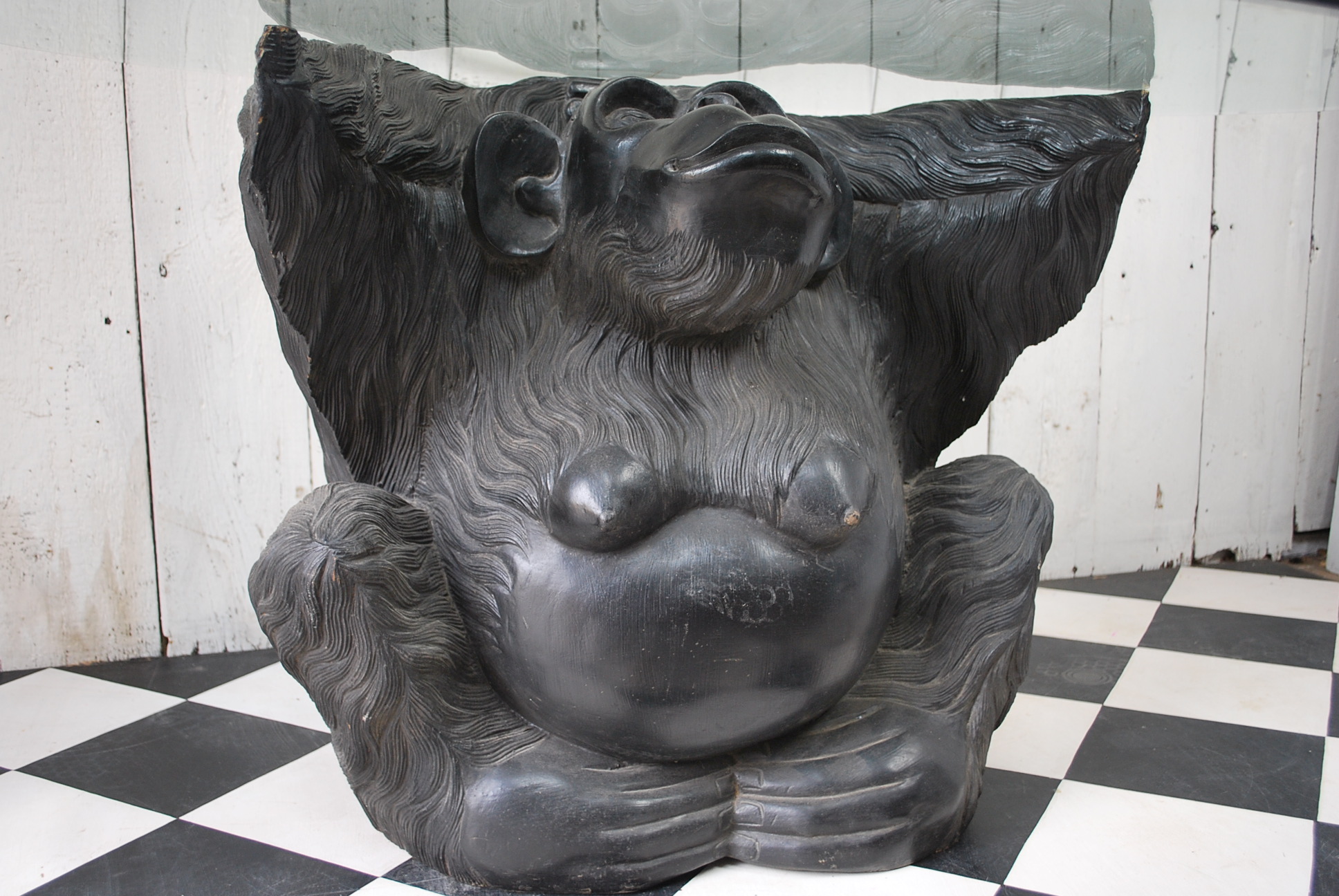 angry gorilla with table angry gorilla with table