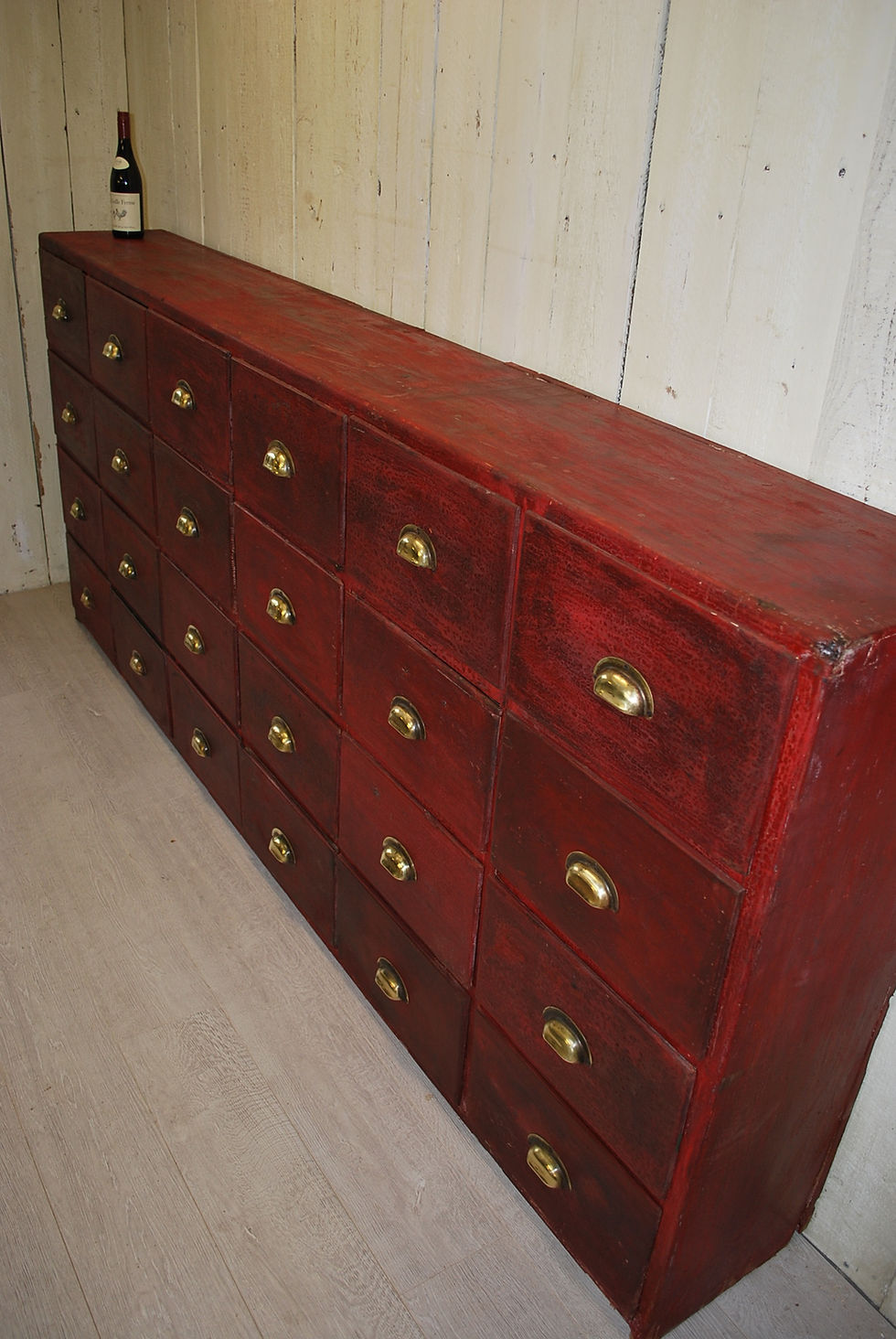 Thumbnail: Large Original Painted Bank of Drawers