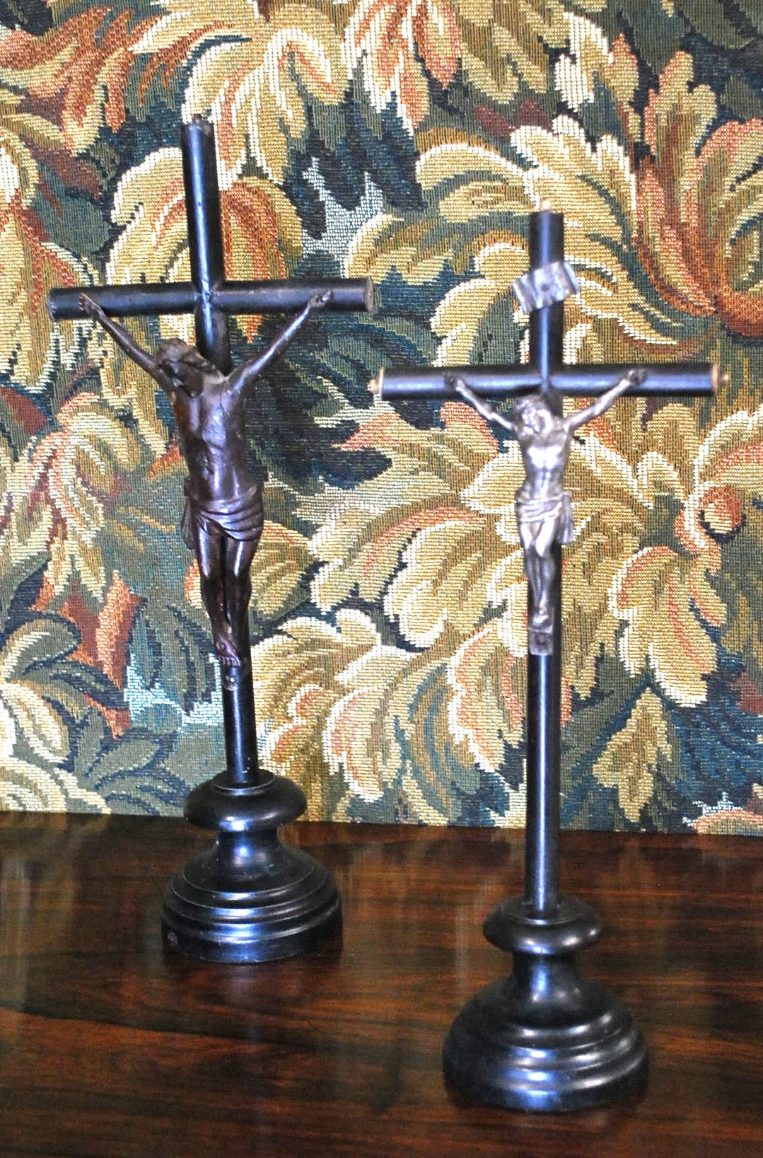 Two crucifixes with corpus Christi/crosses