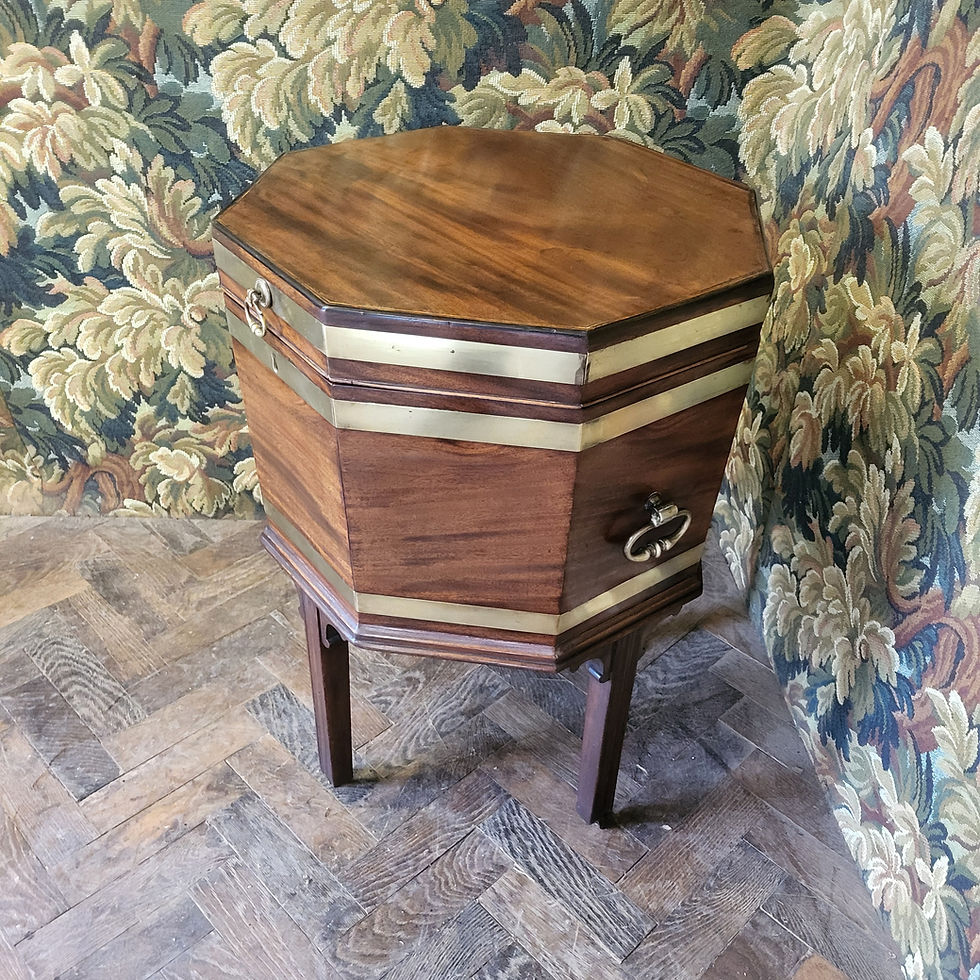 Thumbnail: 18th-century mahogany octagonal wine cellarette