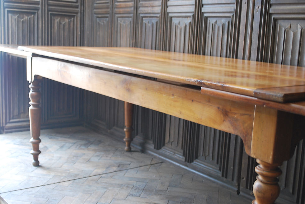 Thumbnail: French Turned Leg Extending Farmhouse Table