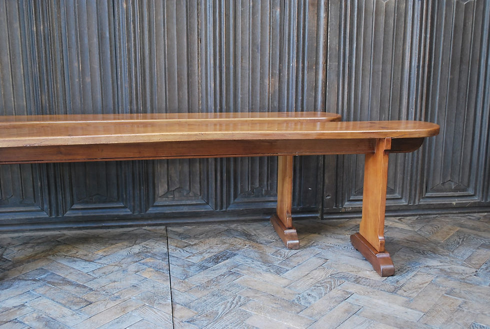 Thumbnail: Pair of French Cherrywood Benches