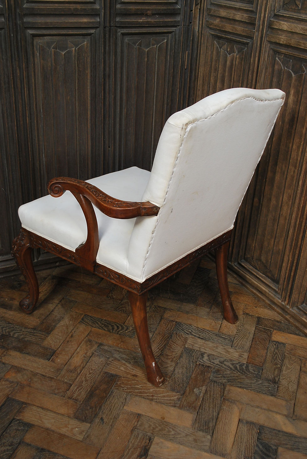 Thumbnail: Antique Gainsborough Style Open Armchair