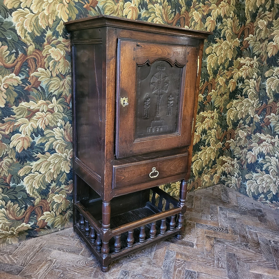 Thumbnail: Antique French Chestnut Food Cupboard