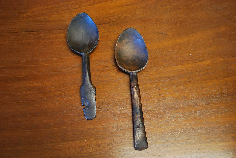 Thumbnail: Two Rare 18th Century Treen Spoons