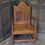 Thumbnail: Decorative Arts and Crafts Oak Throne Chair