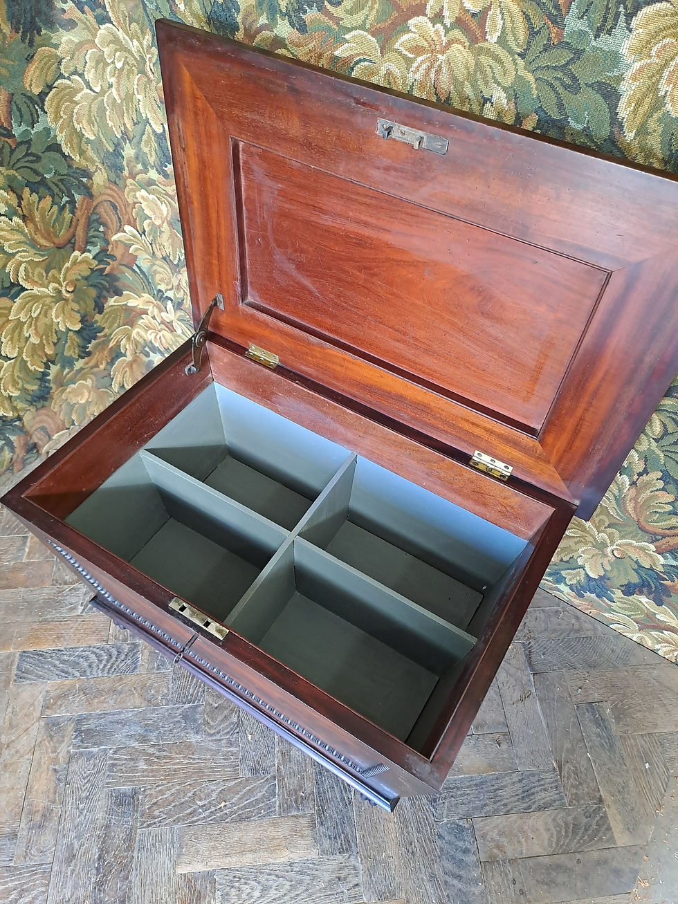 Thumbnail: Regency Mahogany Sarcophagus Wine Cellarette