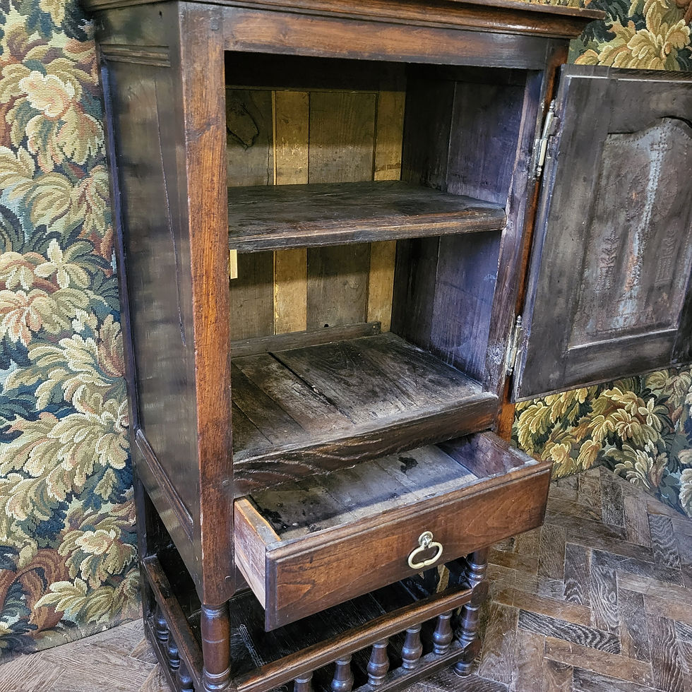 Thumbnail: Antique French Chestnut Food Cupboard