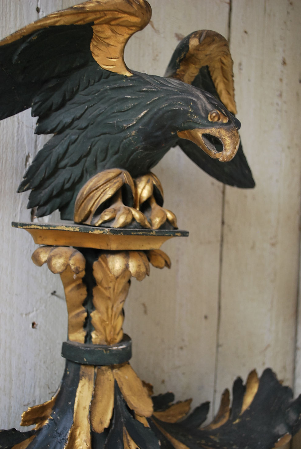 Thumbnail: Giltwood and Painted Convex Mirror