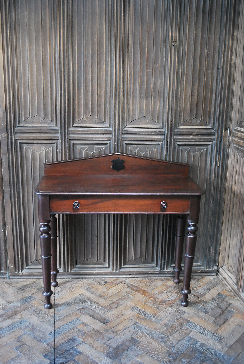 Mahogany console hall table