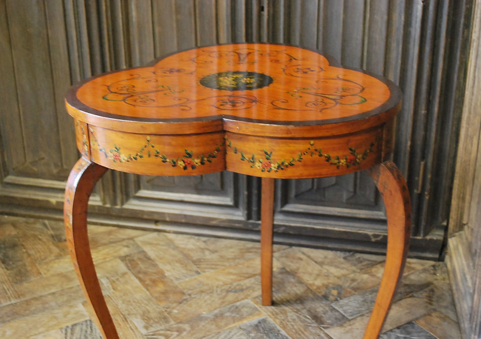 Thumbnail: Edwardian painted satinwood coffee table