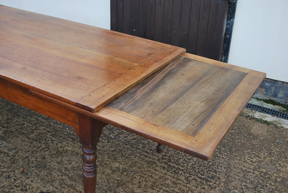 Thumbnail: Extending cherry wood farm table