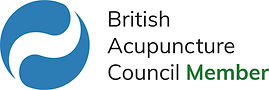 British Acupuncture Council logo, representing professional membership and commitment to high standards in Acupuncture.