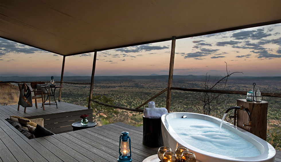 Luxury accommodations int the wild with Edel Safaris