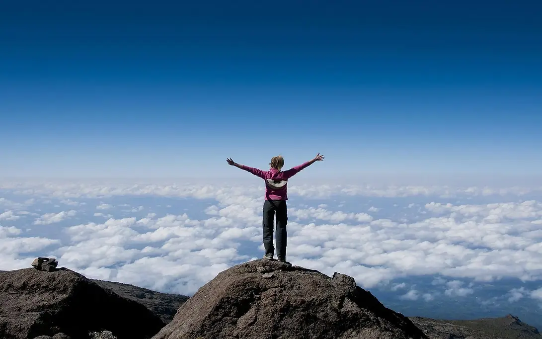 The rugged, volcanic landscape of the Shira Plateau explored on an Edel Safaris trek.