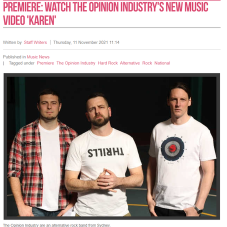 KAREN video premieres on Scenestr