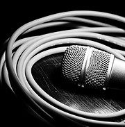 Black & White Microphone