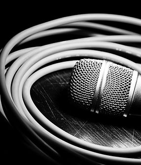 Black & White Microphone