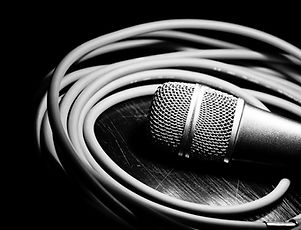 Black & White Microphone