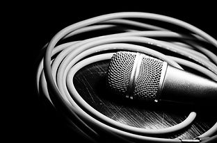 Black & White Microphone
